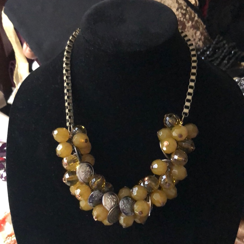 Chartreuse Beaded Nexklace